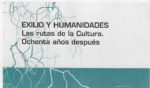 Exilio y humanidades, nuestro nuevo libro